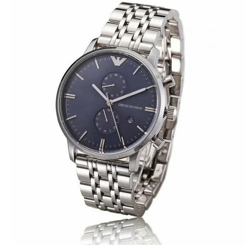 Emporio Armani Gianni Chronograph Blue Dial Men's Watch | AR1648